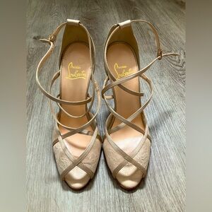 Vanitarita Crepe Satin Lace Trim Embellished Sandal
